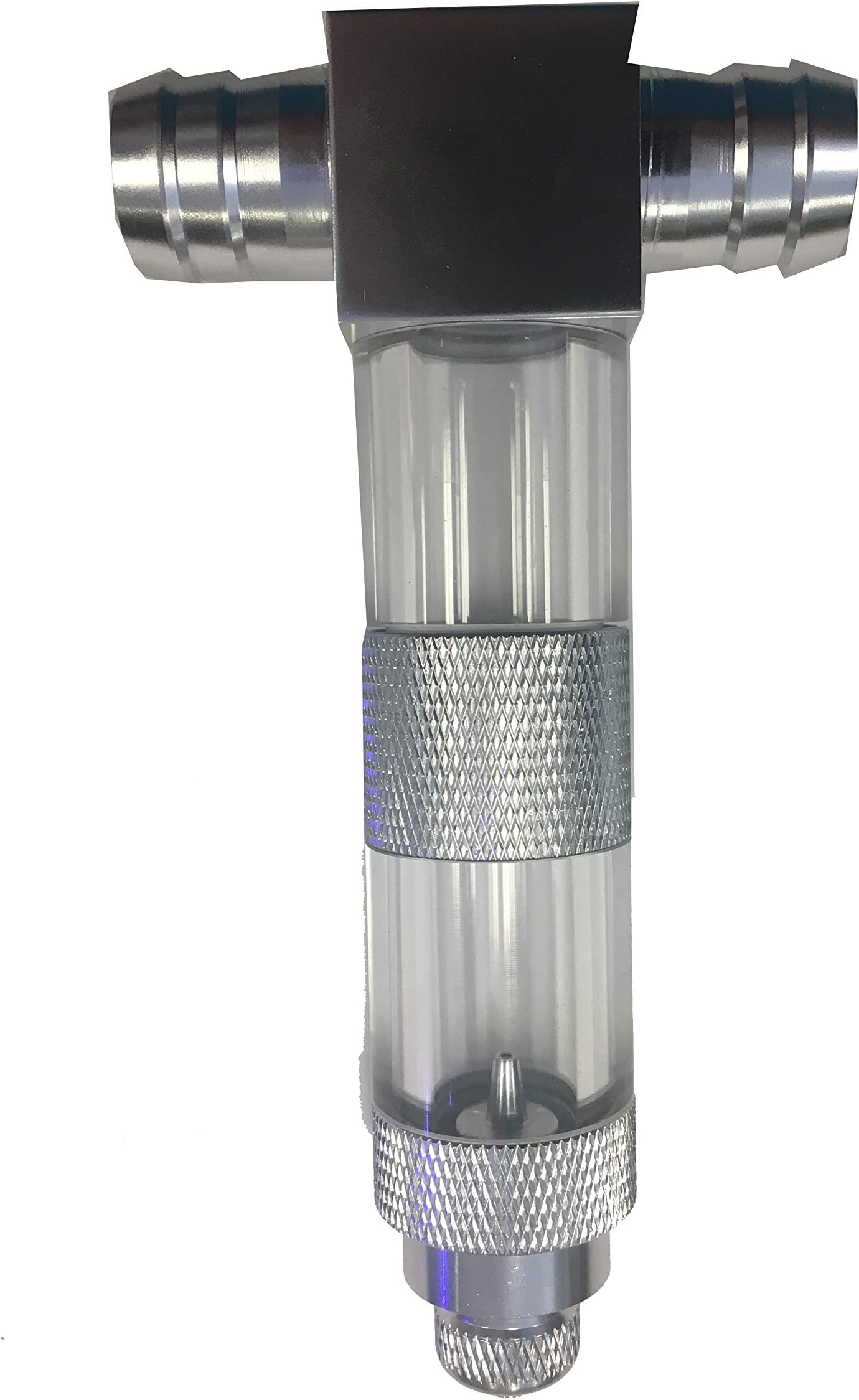 Awesome Aquatic Inline CO2 Atomizer Bubble Diffuser Reactor Injector for Planted Aquariums Tanks 1/2 – 5/8 (12-16 mm) Quality Aluminum - Acrylic Sturdy Check Valve Bubble Counter Ceramic Diffuser