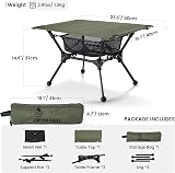 OneTigris Dipper Camping Table Lightweight Folding Table with Mesh Storage 66lb view 6