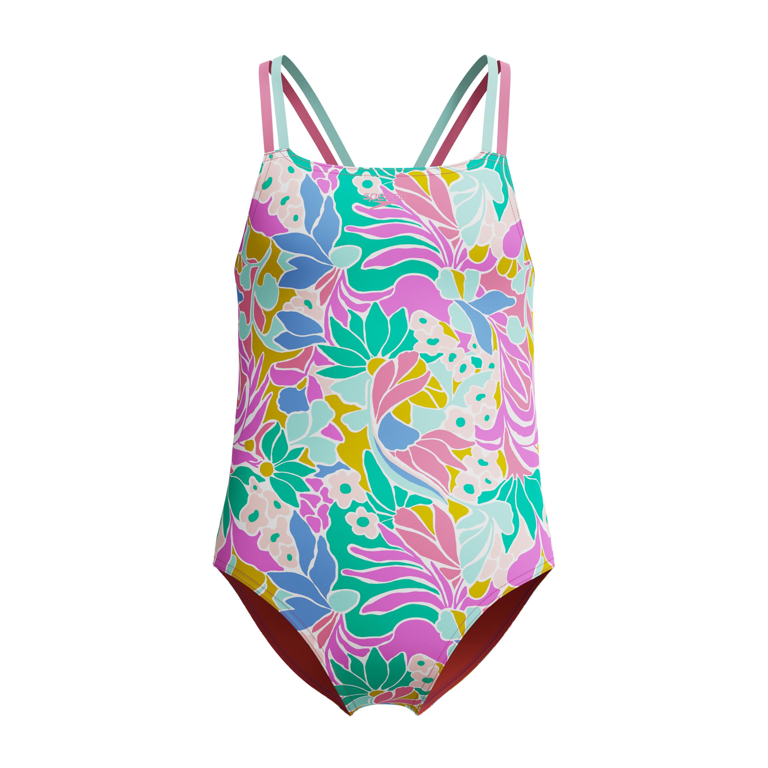 Speedo Girl's Swimsuit One Piece Thin Straps Image