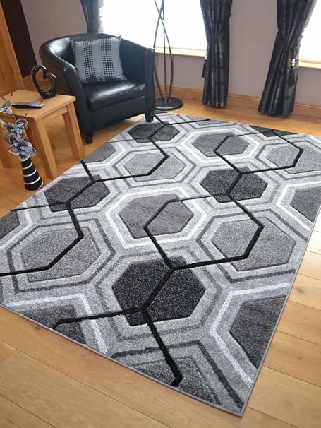 Bright House Solid Color Hexagon Shape Red 9 Hexagon Area Rug Amazon Co Uk Kitchen Home