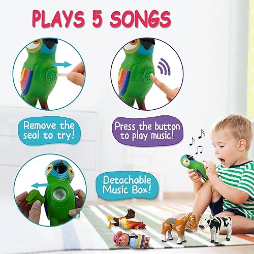 TOYMAKER La Granja De Zenon Musical Lorito Pepe Farm Parrot Toy