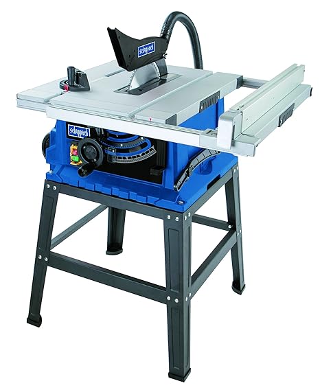 Scheppach Profi Tischkreissäge HS105 (2000W, Sägeblatt Ø 255mm, Schnitthöhe 75mm, Tischgröße mit Verbreiterung 640 x 920 mm, 