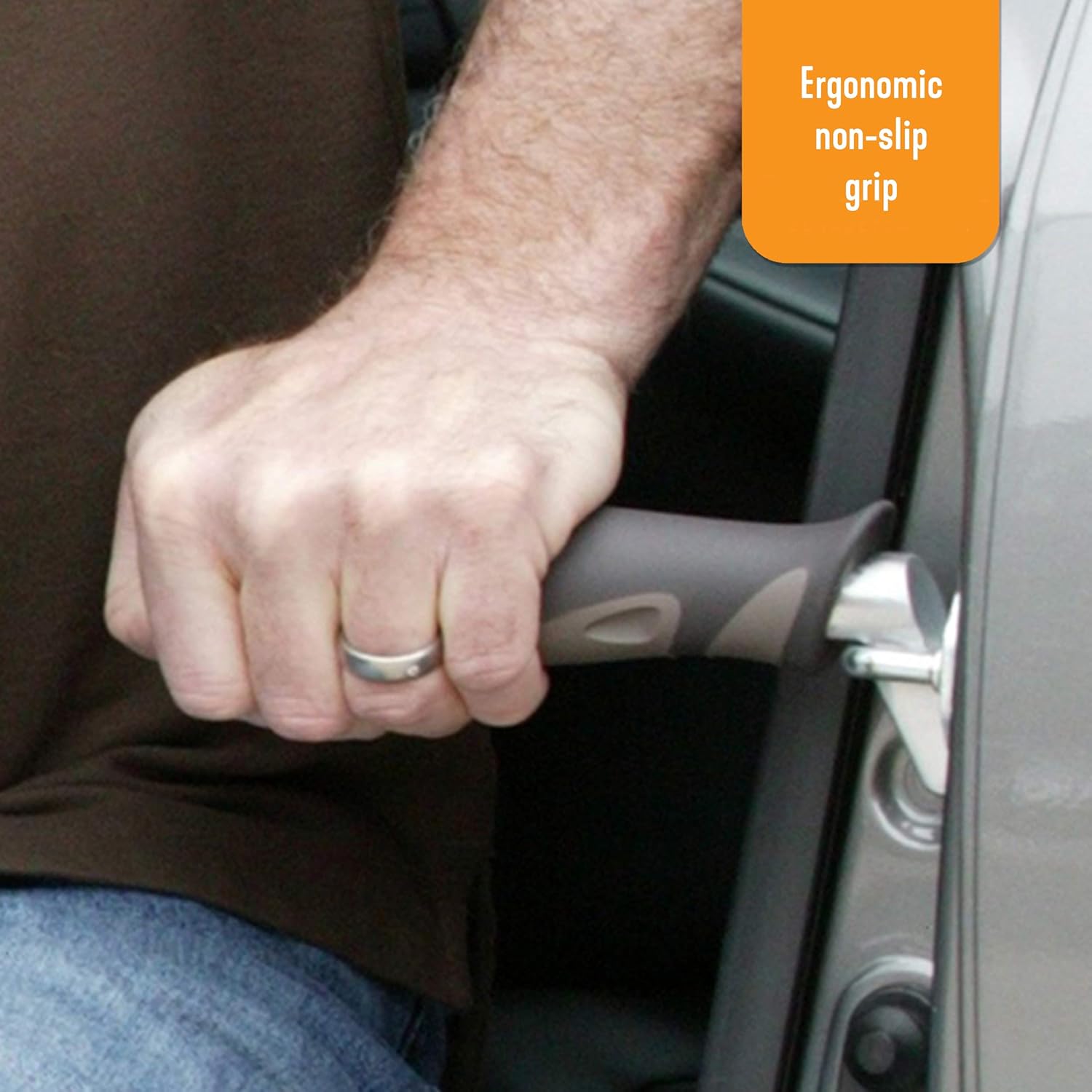 Stander Metro Car Handle Plus, Portable Vehicle Support Grab Bar, Standing Assist Mobility Aid, Includes LED Flashlight: Health & Personal Care