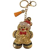 Popfizzy Rhinestone Keychains for Women and Girls, Bling Purse Charms, Birthday Gifts for Her, Backpack Accessory, Bag Charms