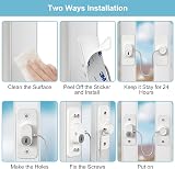 AOSITE Window Safety Lock 4 Pack Self Adhesive UPVC Child Safety Lock view 5