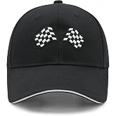 Waldeal Men's Baseball Caps Checkered Flags Race Car Flag Pole Adjustable Dad Hat