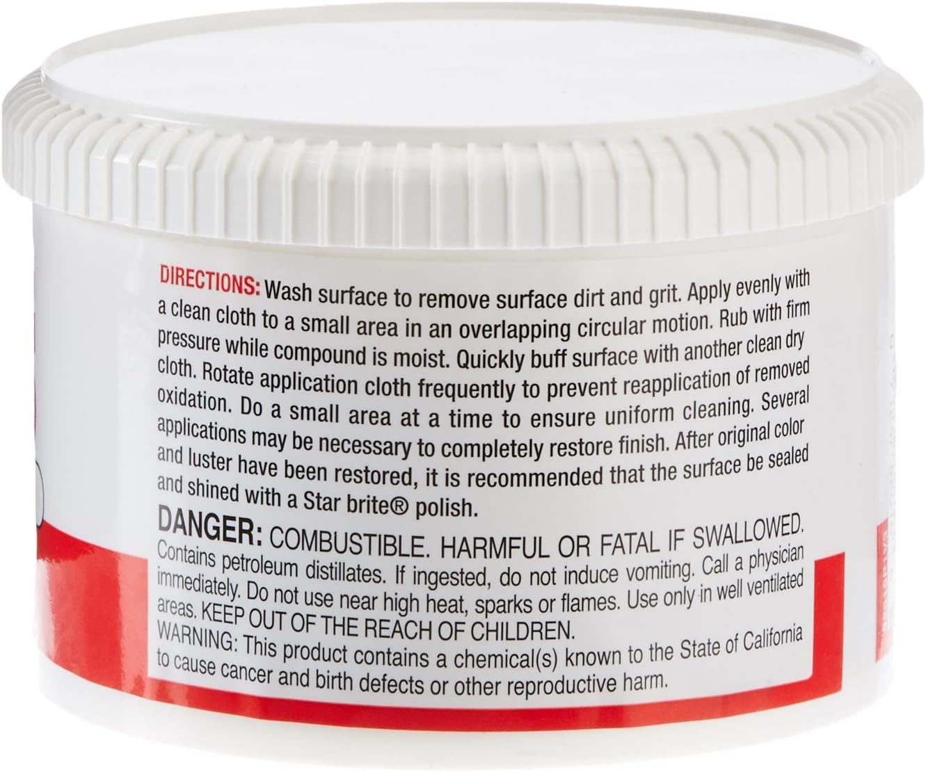 Star brite Paste Rubbing Compound Medium - 14 oz: Sports & Outdoors