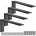 Premium Heavy Duty Countertop Brackets 20 inch 4 Pack (2/5" Thick),Granite Countertop Support 20" x 8" x 2 1/2",Shelf L Bracket Metal Corbels Suitable for Quartz,Wood,Concrete and Laminate Countertops