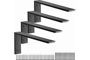 BLACTEA Premium Heavy Duty Countertop Brackets 20 inch 4 Pack (2/5" Thick),Granite Countertop Support 20" x 8" x 2 1/2",Shelf L Bracket Metal Corbels Suitable for Quartz,Wood,Concrete and Laminate Countertops