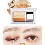 ビューティー アイシャドー Joielmal 女性 韓国風 2色 天使の誘惑 可愛い スタンプデザイン ミニスタンプ グラデーションアイシャドーパレット 携帯便利 極め細かい 化粧パウダー 化粧用 春アイパレット メイク道具 多機能 携帯便利 (C)