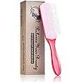 KTKUDY Curl Defining and Shaping Brush - 9 Rows for Separating and Finishing Thick, Wavy, Curly or Coily Hair (Pink)