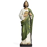 BC Catholic Saint Jude The Apostle Statue, 10" H Patron Saint of Hopeless Causes, Religious Gift, Inspirational Home Décor, Handpainted by Buildclassic