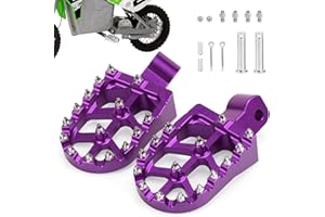 XINGWU Dirt Bike Foot Pegs for MX650 CNC Aluminum Pegs Heavy-Duty Foot Rest Pedals Compatible with Razor MX650 MX500 SX500 Electric Dirt Bikes Footpegs (Purple)
