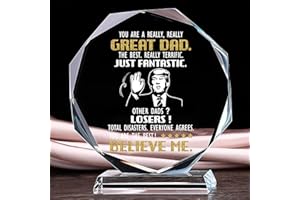 MAMAGIFTREE Funny Dad Gifts: Heartfelt Father's Day & Birthday Gifts for Dad from Daughter & Son - Unique Christmas Gifts for Men, Keepsake Plaque