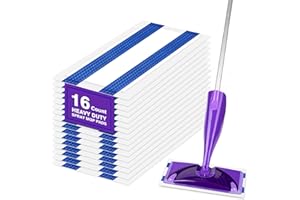 HOMEXCEL Multi-Layer Dry Floor Mop Pads Refills Compatible with Swiffer Wet Jet-All Purpose Multi Surface Floor Cleaner Spray Mop Pads Replacement for Hardwood Floor,16 Count
