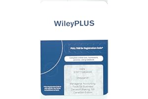 Managerial Accounting: Tools for Business Decision-Making, 5th Canadian Edition WileyPLUS Card