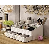 Maxkim Makeup Organizer Jewelry and Cosmetic Storage,Large Capacity,Fit Different Size of Cosmetic,Brushes,Palettes,Lipsticks,1 Drawer 9 Compartment (Small )