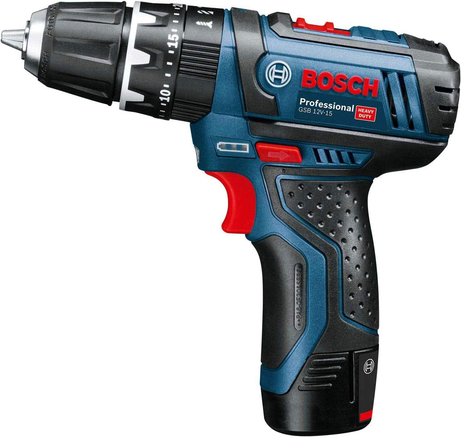 Bosch Professional 12V System Set: Cordless Combi Drill GSB 12V-15 + Impact Driver GDR 12V-105 (incl. 2X 2.0Ah Battery + Charger GAL 12V-40 - Image 3