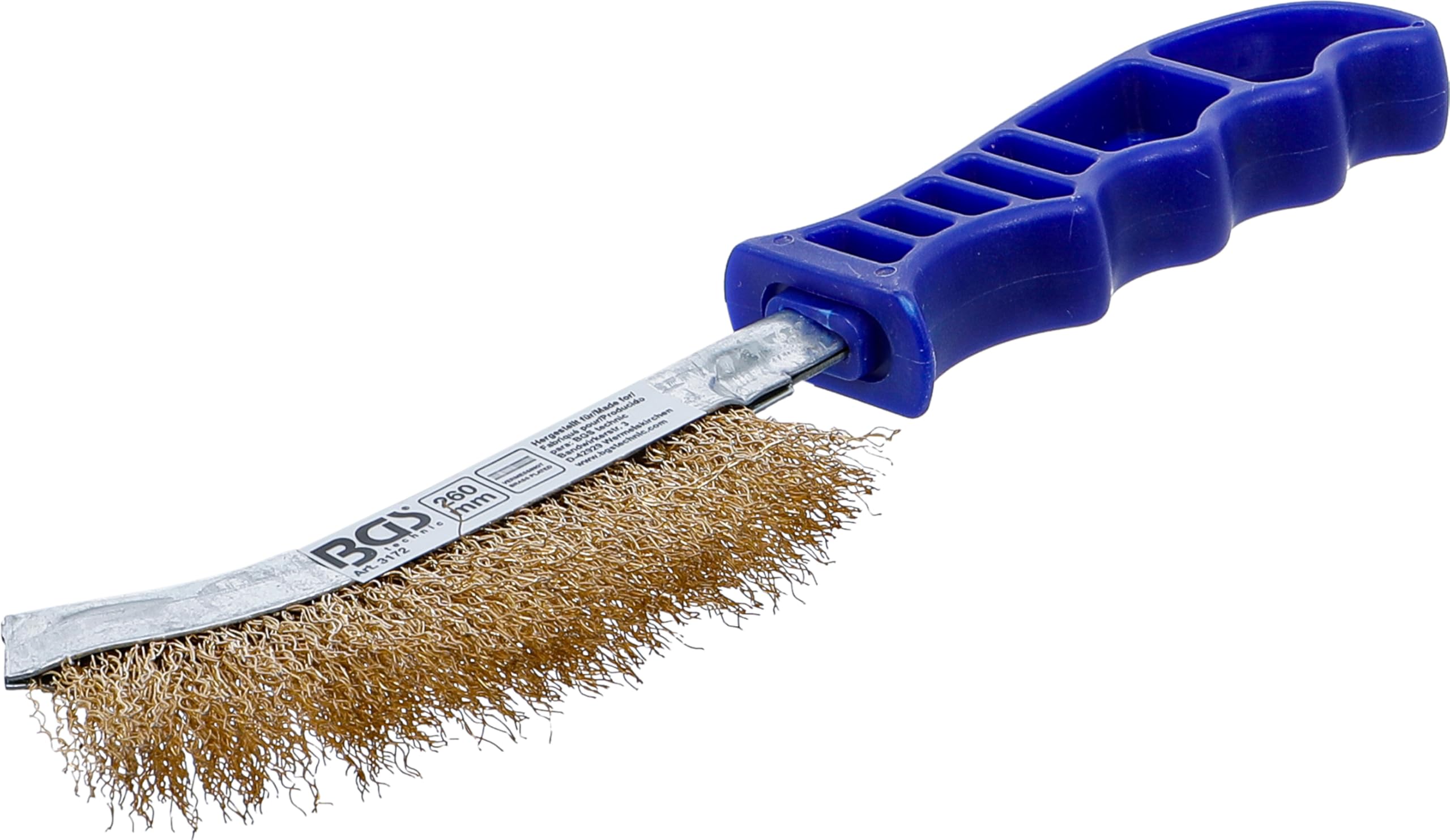 BGS 3172 | Steel Wire Brush | brass coated | 260 mm