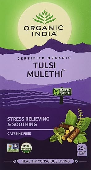 Organic India Tulsi Mulethi - 25 Tea Bags