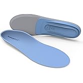 Superfeet All-Purpose Support Medium Arch Insoles (Blue) - Trim-To-Fit Orthotic Shoe Inserts - Professional Grade - Men 5.5-7 / Women 6.5-11