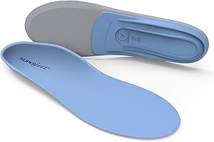 Superfeet All-Purpose Support Medium Arch Insoles (Blue) - Trim-To-Fit Orthotic Shoe Inserts - Professional Grade