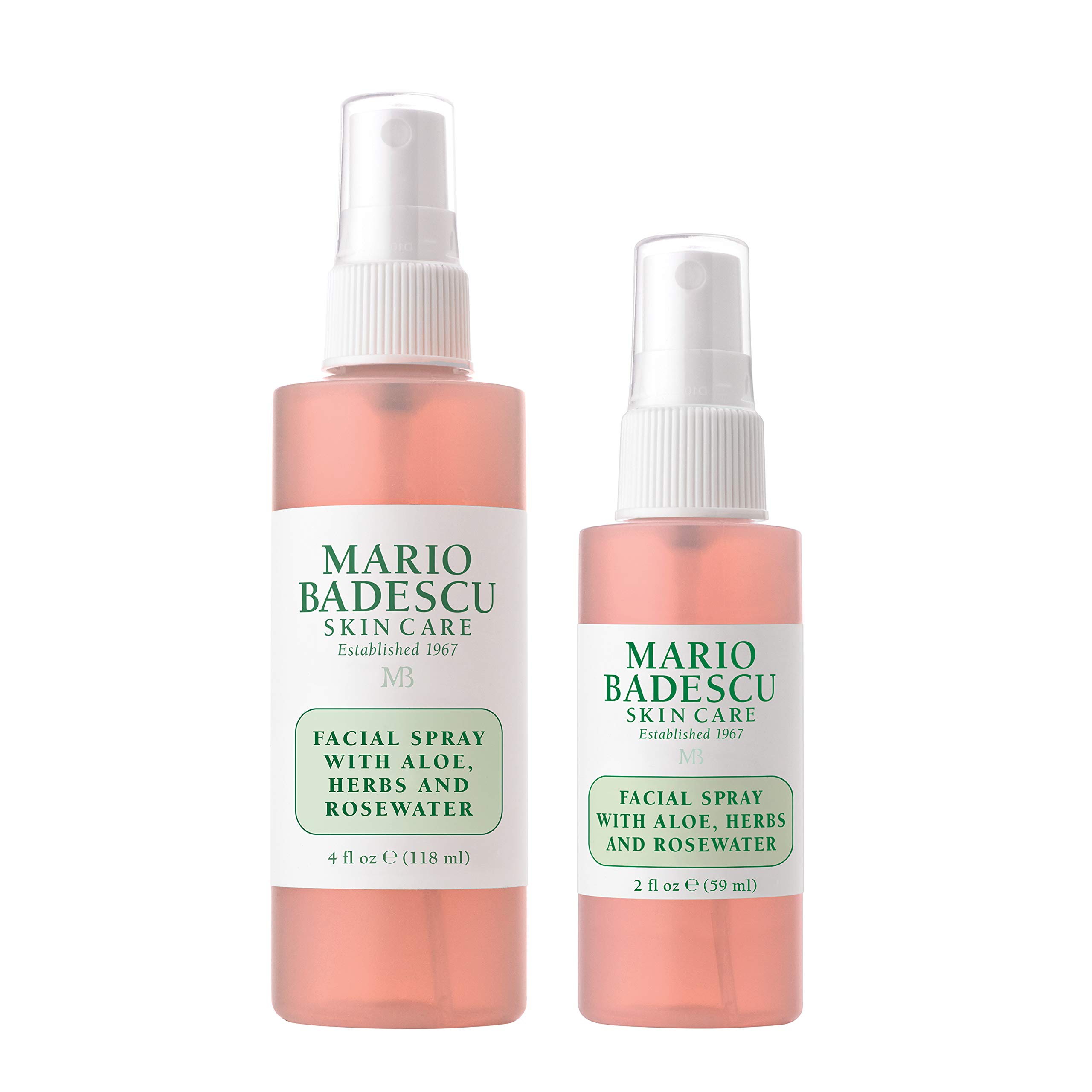 Photo 1 of Mario Badescu Facial Spray with Aloe, Herbs and Rose Water for All Skin Types, Face Mist that Hydrates, Rejuvenates & Clarifies, 4 FL OZ & 2 FL OZ Combo