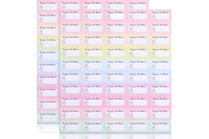Spakon Birthday Planner Stickers, 100 Pieces Mini Planner Labels with Cake Style for Kids Adults Calendar (Pink)