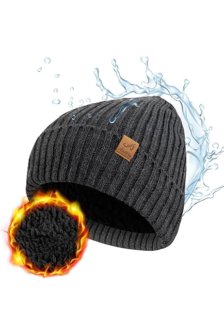 Gorra Xxl Hombre Gorro Sealskinz Impermeable - Forro Polar - Para Clima Frío Y Lluvia Gorro Lana Merino Hombre