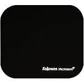 Fellowes Microban Ultra Thin Mouse Pad, 8" x 9", Black, One Size, 5933901