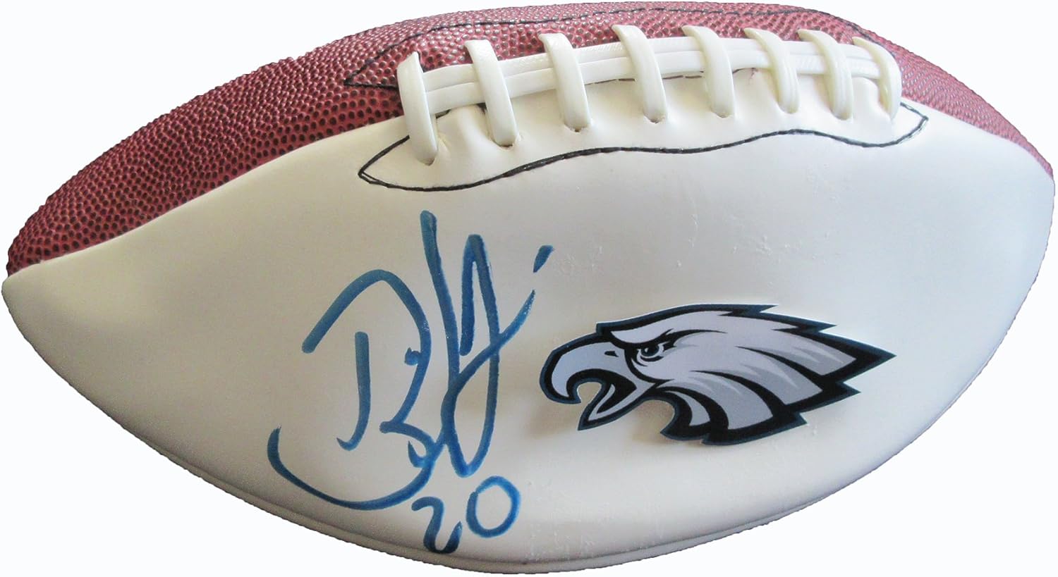 brian dawkins signed football