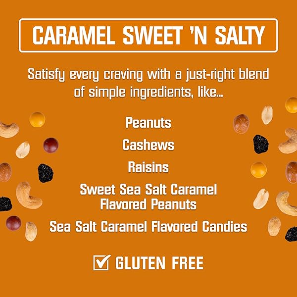 KAR’S NUTS CARAMEL SWEET ‘N SALTY TRAIL MIX, 28 OZ – RESEALABLE POUCH (PACK OF 1), GLUTEN-FREE TRAIL MIX SNACK