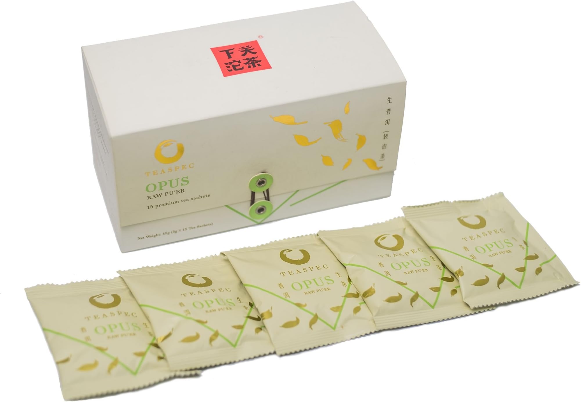 TEASPEC Opus Raw - Pu'er Tea - Best Chinese Black Tea - Pu'er Tea Bags - Exclusive, Exotic and Exquisite