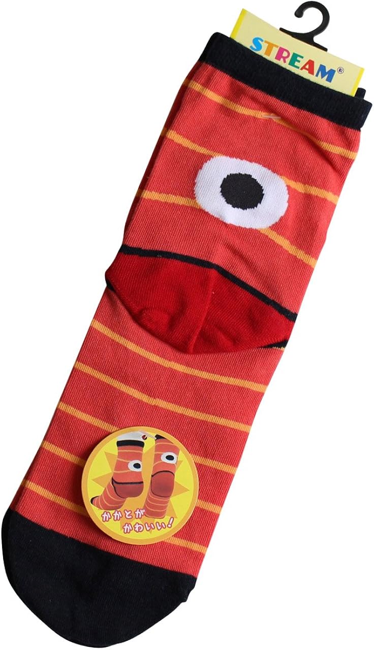 Amazon アシスト レディース 靴下 ユニークソックス ちょうちんお化け クルーソックス 1012 23 25cm アソート 靴下 通販