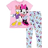 Disney Minnie Mouse Cotton T-Shirt and Leggings Outfit Set for Girls - Infant to Big Kid Sizes (12 Months - 14-16)