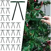 Chewarelly 24 Pcs Velvet Christmas Bows, 5x7 Inch Pre-Tied Vintage Tree Bows for Valentine's Tree Ornament Xmas Decorations, Wreath, Garland, Gift Wrapping & Holiday Home Décor(Dark Green)