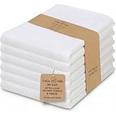 Urban Villa Kitchen Towels Cotton Dish Towels 20&rdquo;x30&rdquo; (Set of 6) White