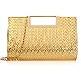 DETARA Clutch Purse for Women Fashion PU Leather Evening Bag Elegant Purse for Wedding Party Formal Daily Cocktail