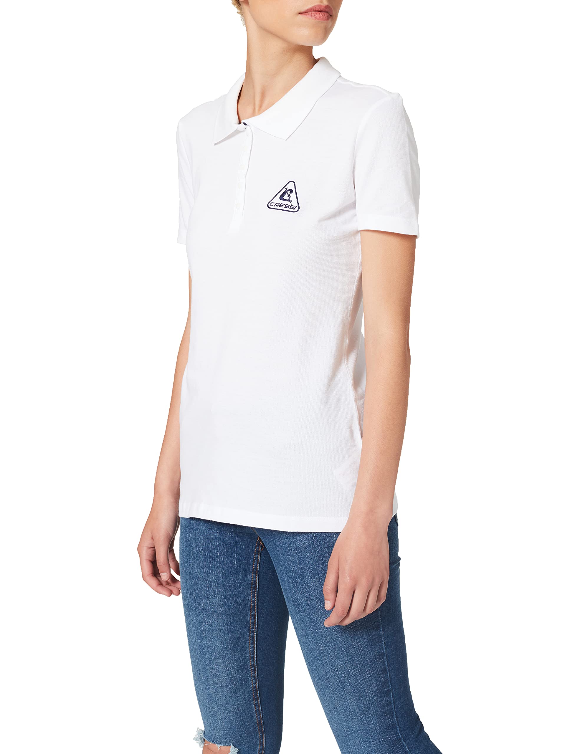 Cressi Women POLO LADY Polo - White, XL