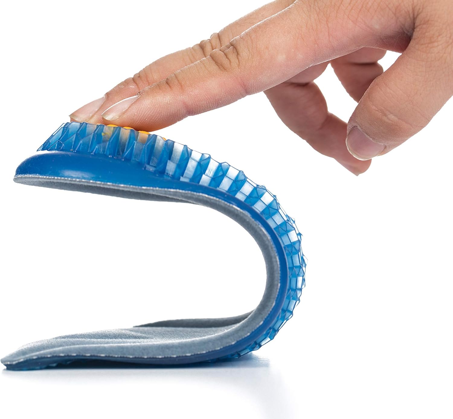 Elevator Shoes Half Insole for Women 1/2 inches Taller Heel Lift Insert - Silicon Honeycomb Shaped Gel, Blue, One Size Fits All - Image 4