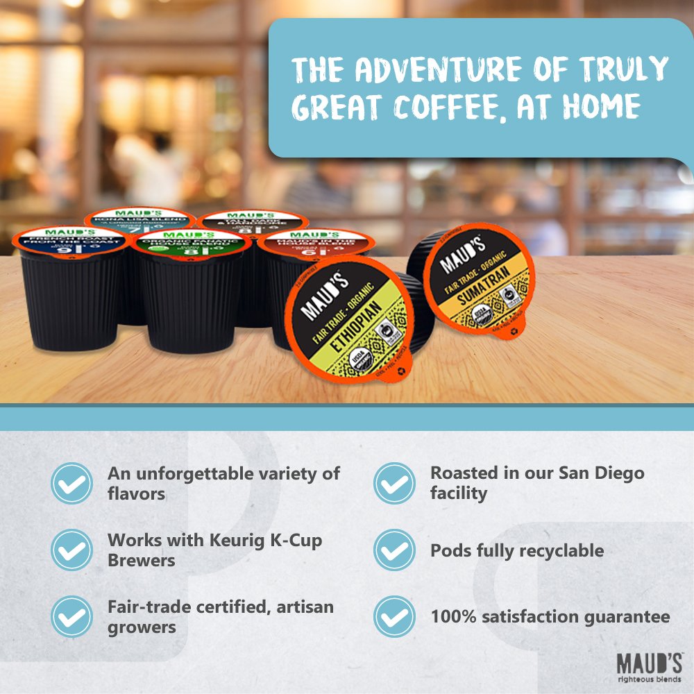 Maud’s Gourmet Coffee PodsSingle Serve Coffee PodsRichly Satisfying Premium 857265007080 eBay