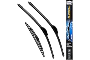PEJIEDAS 3 Wipers, Front Wiper + Rear Wiper Blades for Dodge Grand Caravan 2008-2020/Chrysler Town & Country 2008-2016 (26 inch + 20 inch + 16 inch Wiper Blades) OE Original Style