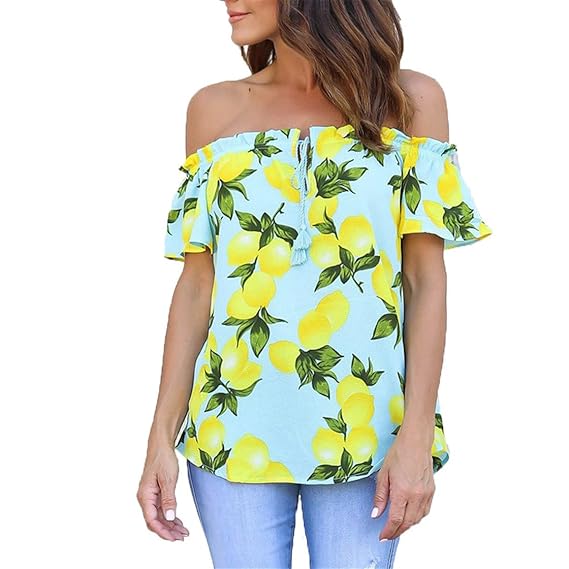 lemon yellow womens tops