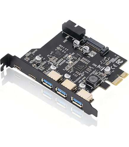 Amazon.com: JMT PCI-E to USB 3.0 Type A+Type C Expansion Card