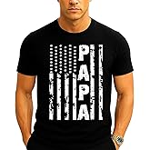 Kropsis Papa Vintage American Flag Men's T-Shirt