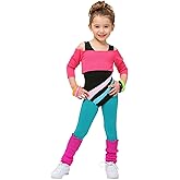 Toddler 80s Workout Girl Costume 80s Workout Outfit for Girls