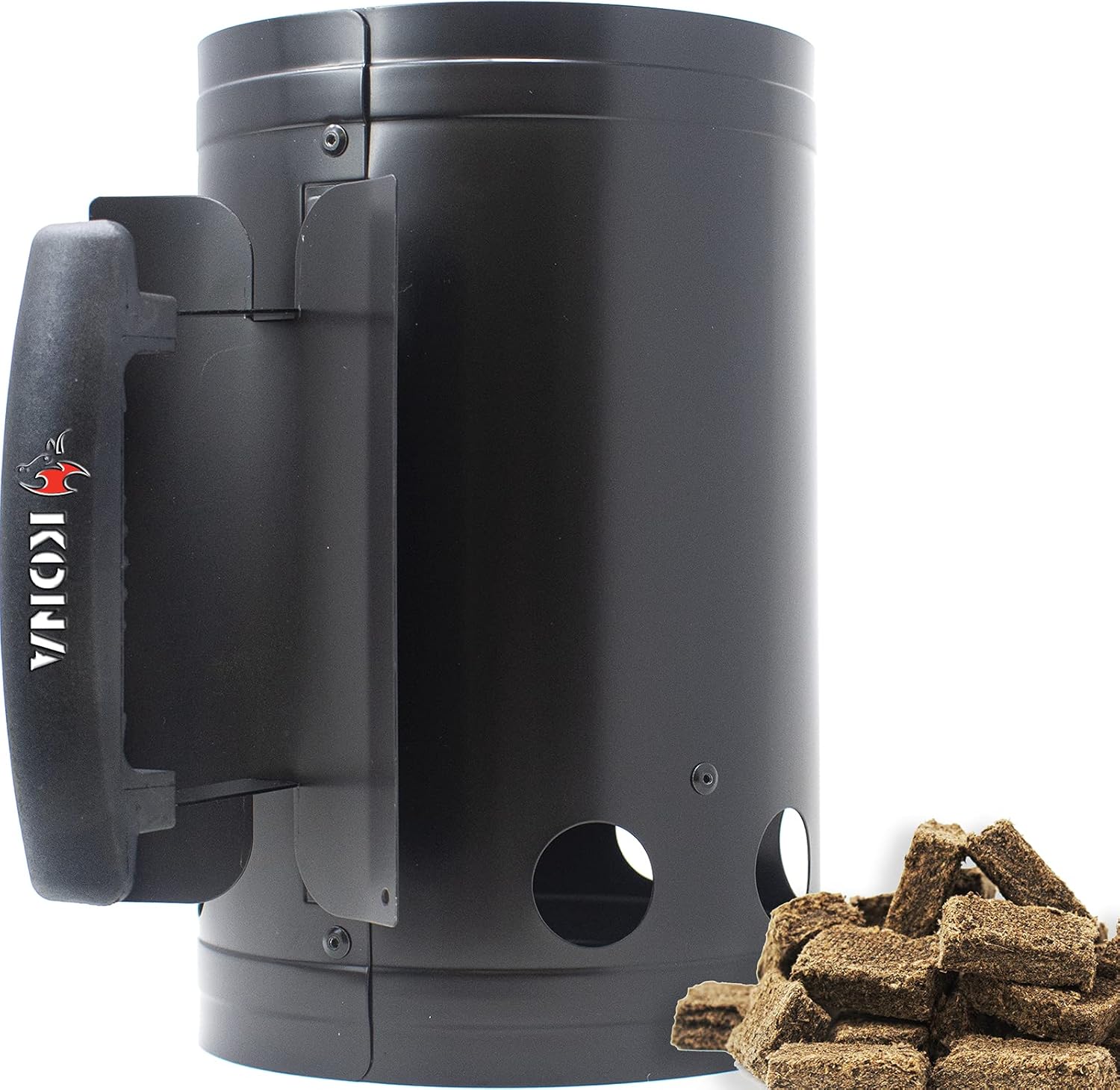 Kona Flash/Fire Charcoal Chimney Starter - 10 Minute Ready Time - for Charcoal Briquettes & Hardwood Lump Coal BBQ Grills : Garden & Outdoor