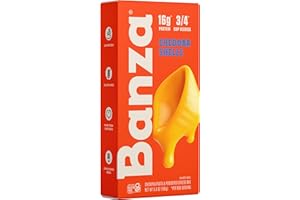 Banza Shells & Classic Cheddar Mac and Cheese - High Protein, Gluten Free, and Lower Carb Protein Mac and Cheese - 5.5oz