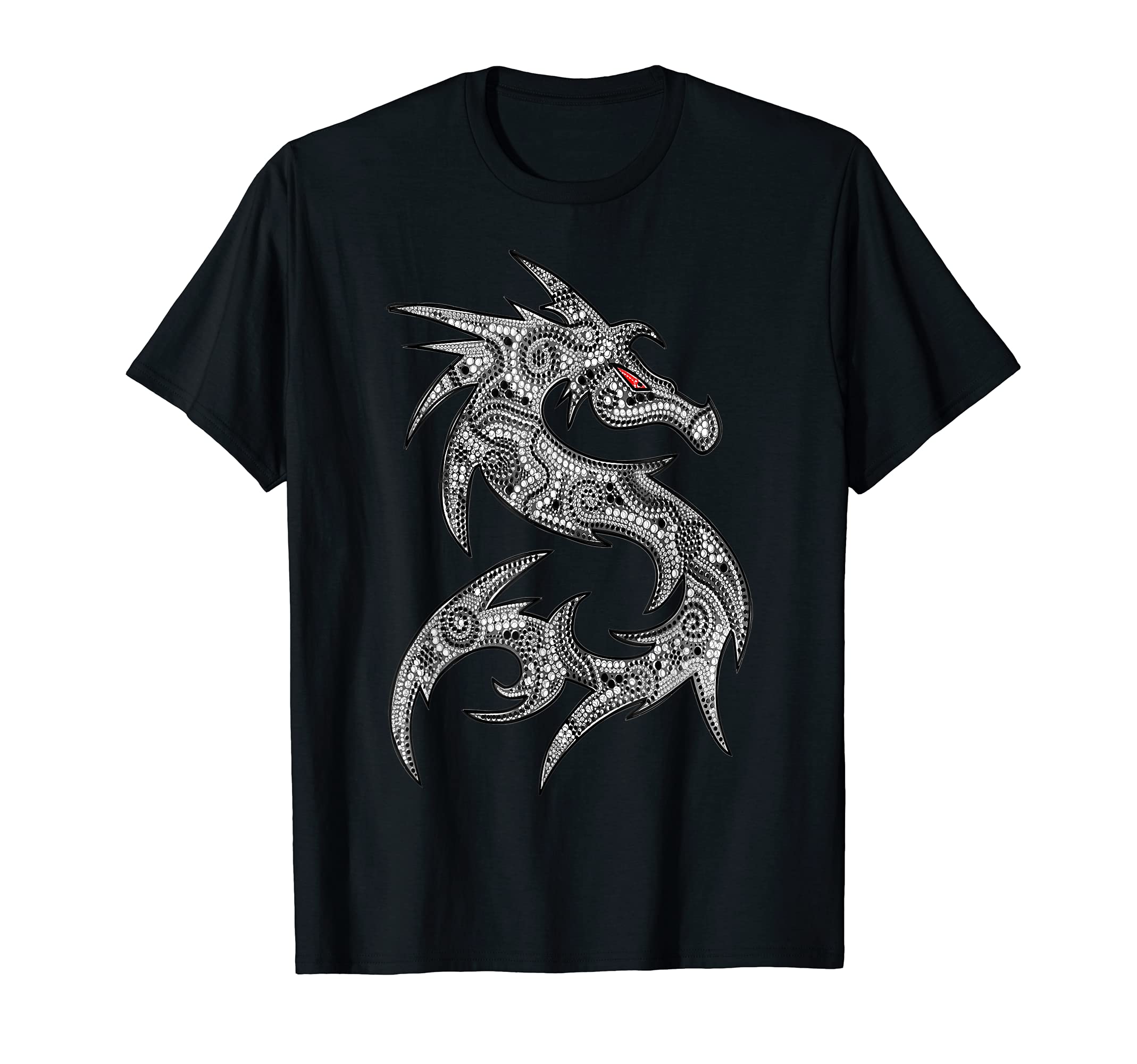 FANTASY DRAGON - dot painting art 2 - Fan Fun T-Shirt
