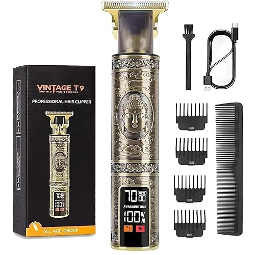 Upgraded Hair Clipper for Men, Hair Trimmer Shaver with LCD Display, Professional Beard Trimmer Barber Clippers Cordless Detailer Trimmer, Long-Lasting Battery Clippers for Haircuts, Gifts for Men